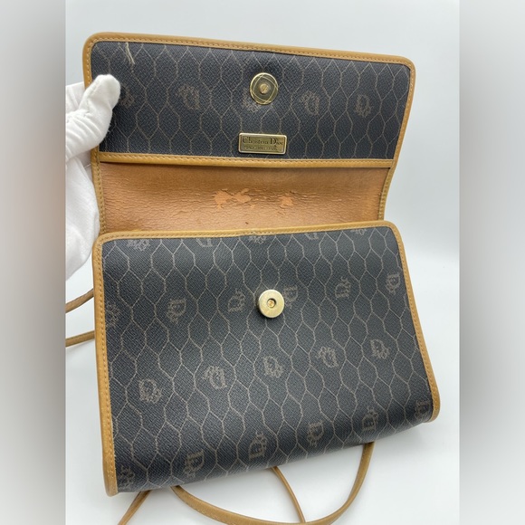 VINTAGE CHRISTIAN DIOR HONEYCOMB CROSSBODY - Picture 9 of 15